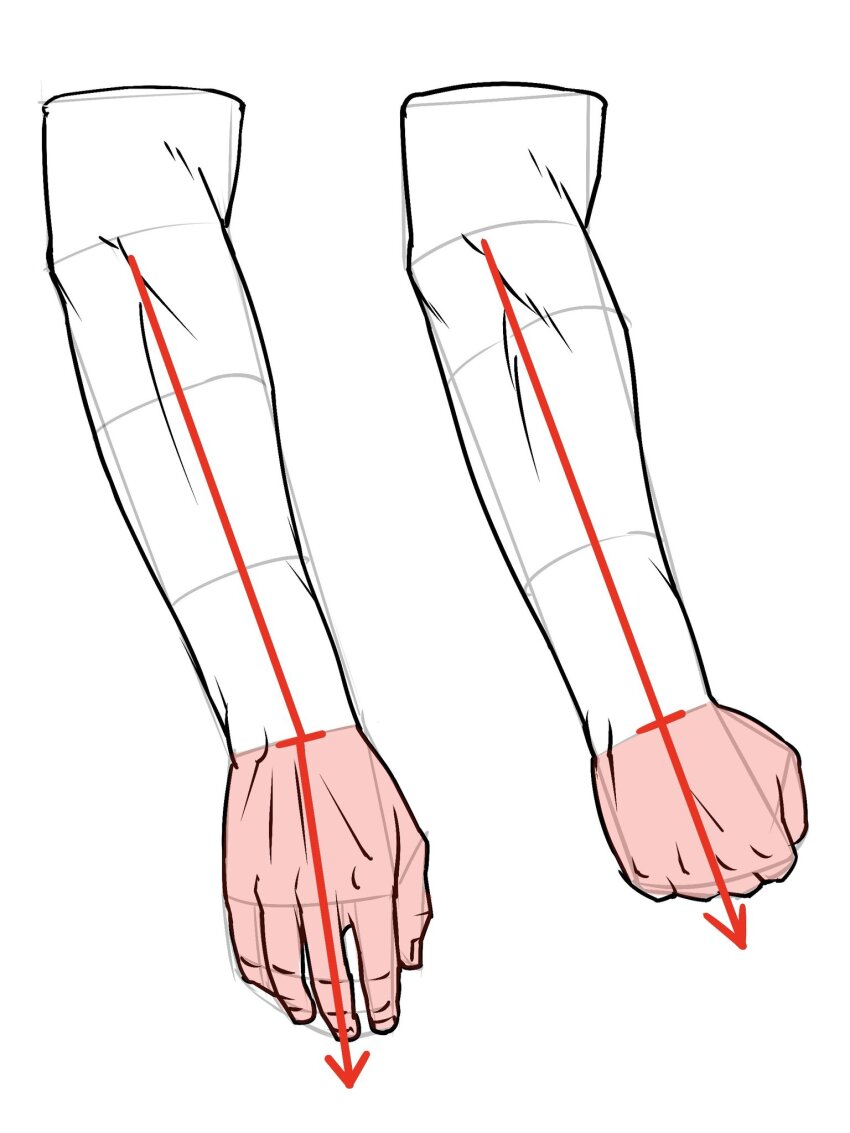 1boy, arm_focus, arrow_(symbol), check_commentary, clenched_hand, commentary_request, cropped_arm, guide