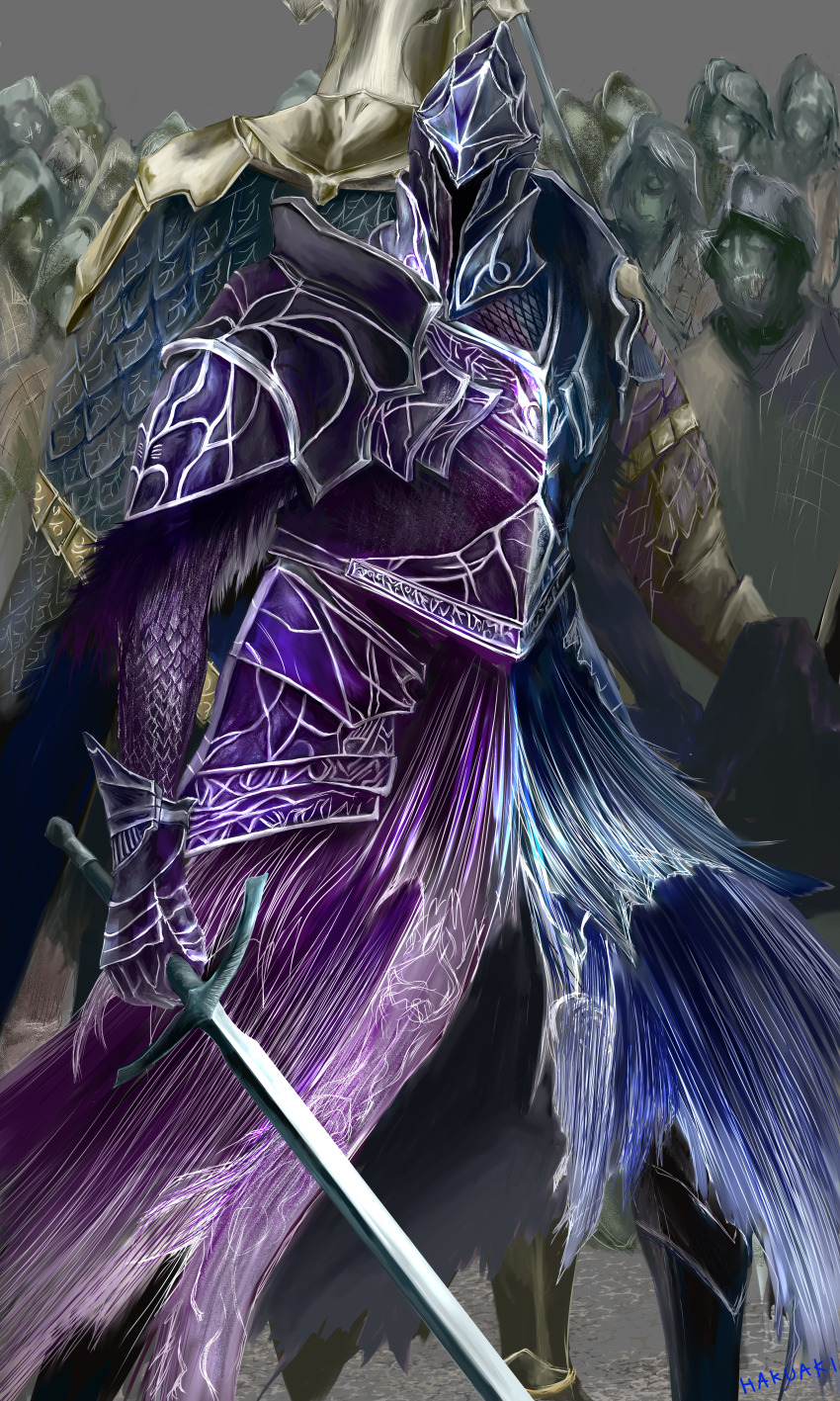 6+boys, absurdres, armor, back-to-back, black_boots, boots, breastplate, chainmail