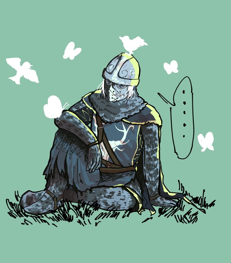 ..., 1boy, animal, animal_on_head, armor, belt, bird, bird_on_head