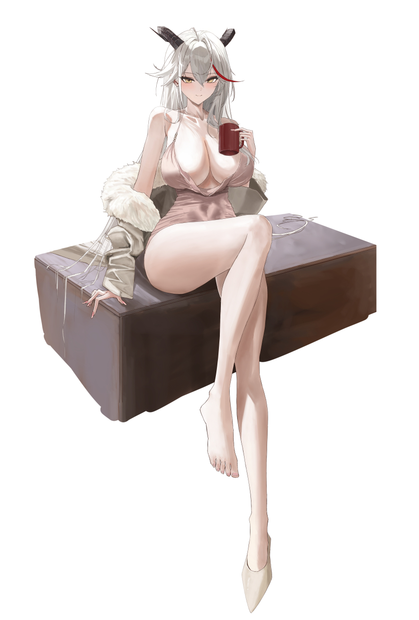 00zanpan00, 1girl, absurdres, aegir_(azur_lane), aegir_(one-on-one_leisure_time)_(azur_lane), azur_lane, bare_legs, bare_shoulders