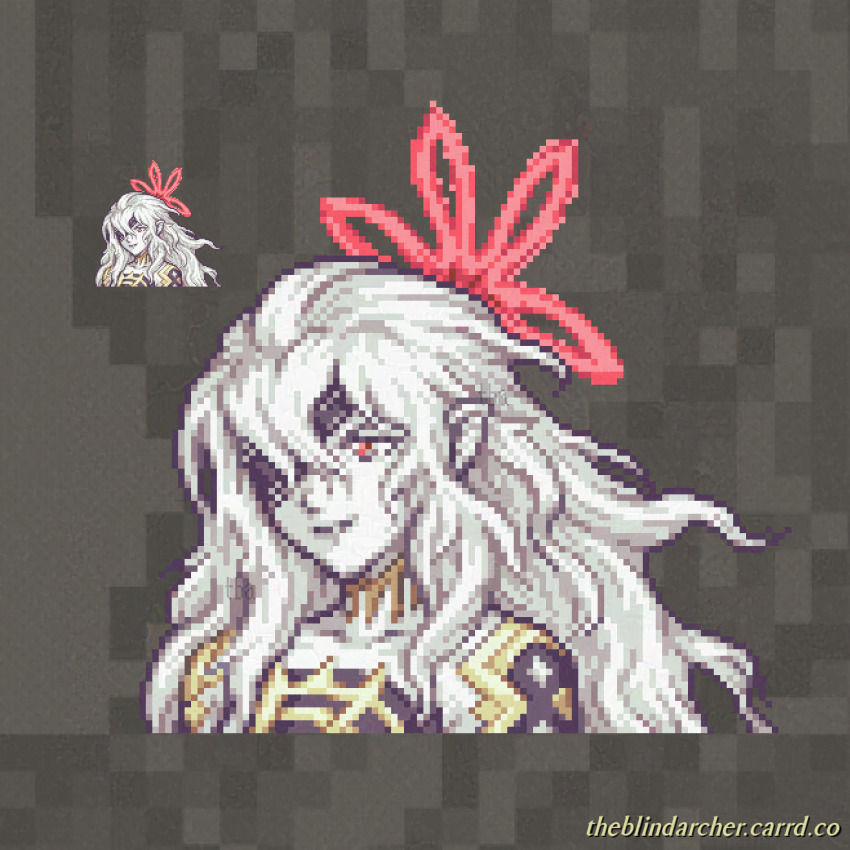 1girl, animal_ears, bat_ears, bat_girl, black_lips, embla_(fire_emblem), eyepatch, fire_emblem