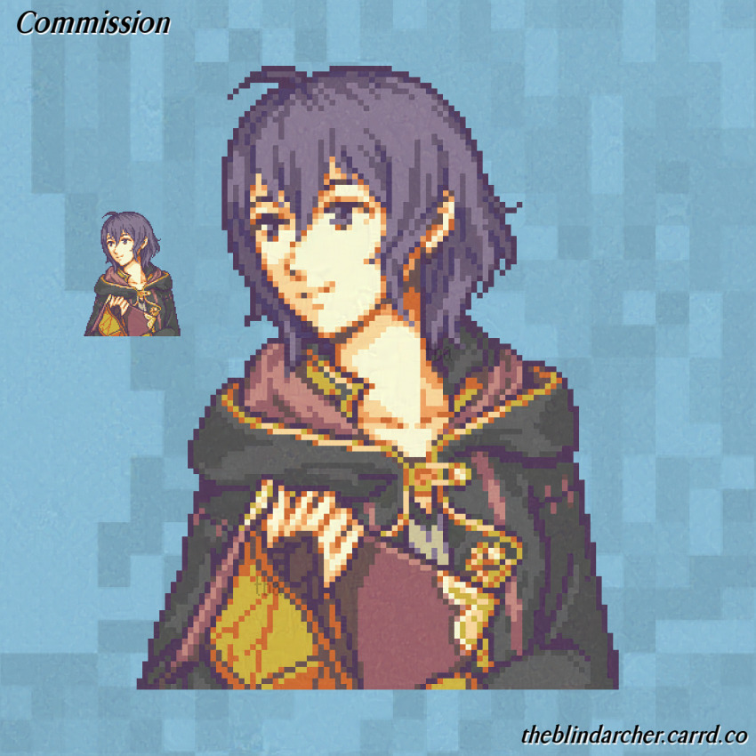 1girl, black_eyes, black_hair, book, commission, female_morgan_(fire_emblem), fire_emblem, fire_emblem_awakening