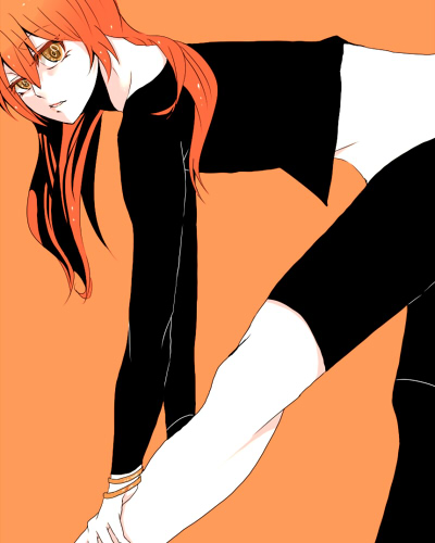 1girl, female_focus, jewelry, long_hair, lowres, mithra_(psyren), navel, necklace