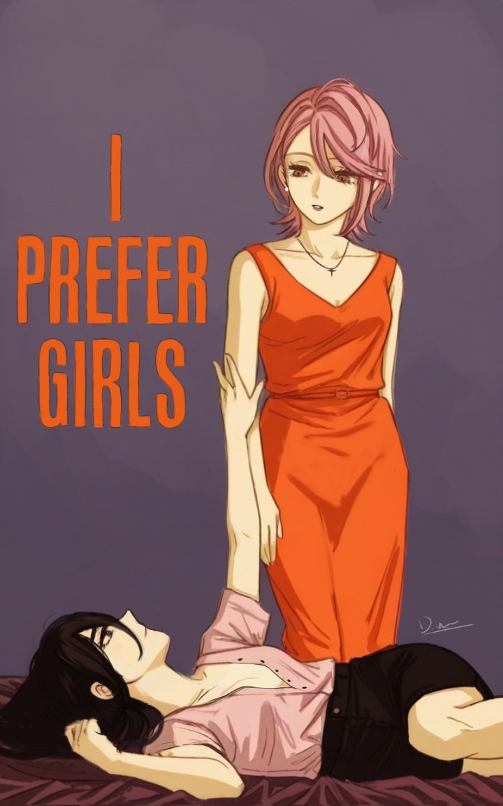 2girls, black_hair, black_skirt, breasts, cleavage, dandadan, derivative_work, divadiva548447