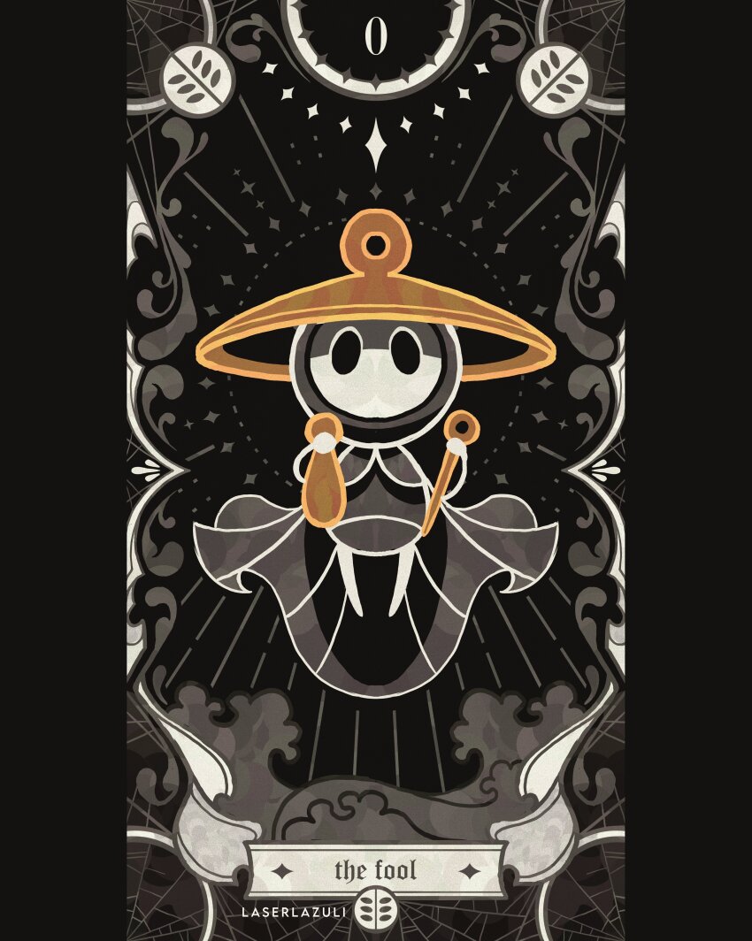 1boy, absurdres, arthropod_boy, artist_name, black_eyes, black_skin, cape, card_(medium)