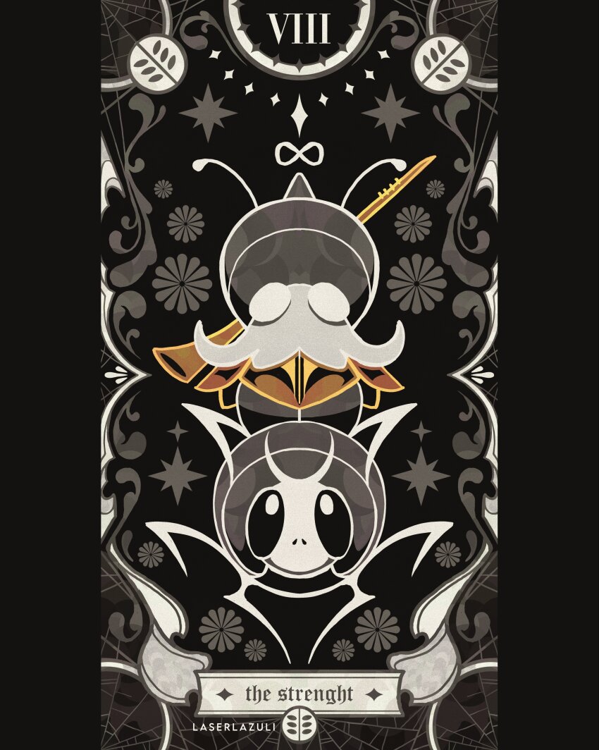 1boy, absurdres, antennae, armor, arthropod_boy, artist_name, black_skin, bug