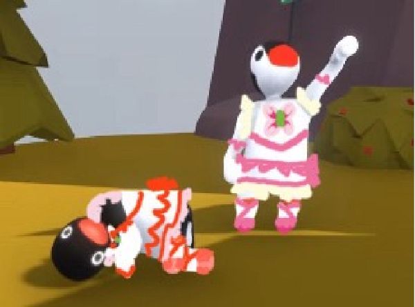 1boy, 1girl, bird, brother_and_sister, cosplay, eustace_winner, excelcius_winner, houtou_yeah_(meme)