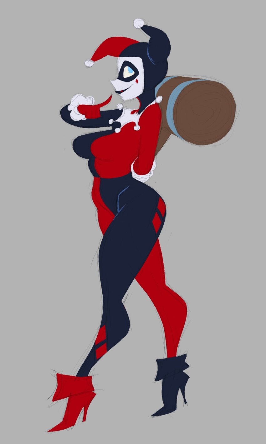 1girl, batman:_the_animated_series, batman_(series), black_bodysuit, blue_eyes, bodysuit, breasts, captainmolasses