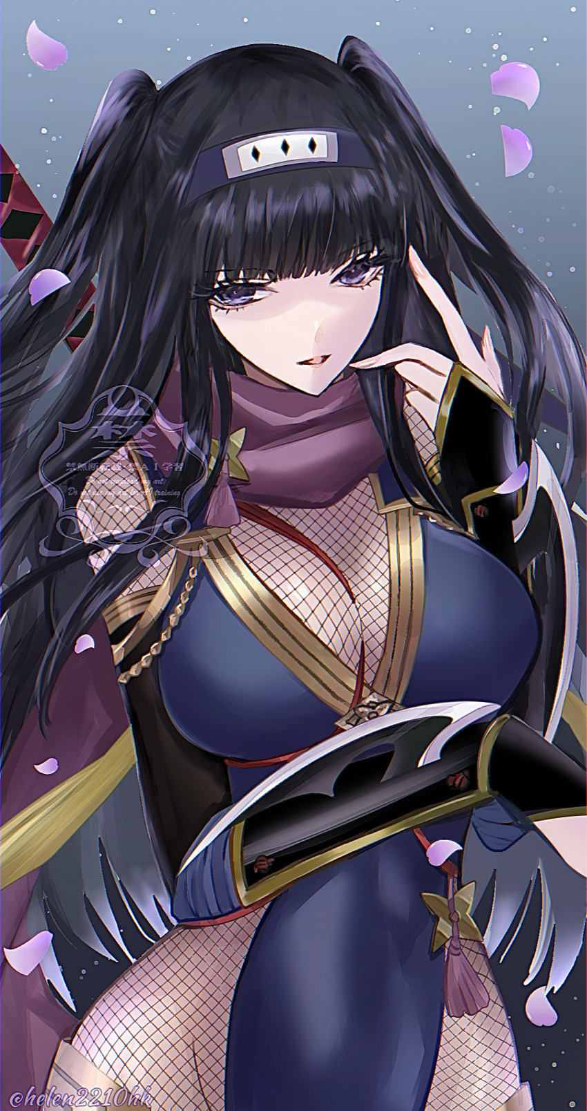 1girl, black_hair, bodystocking, breasts, cleavage, commentary_request, covered_navel, fire_emblem