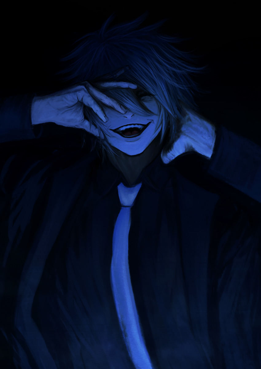 1boy, absurdres, black_suit, business_suit, closed_eyes, commission, commissioner_upload, crain1art