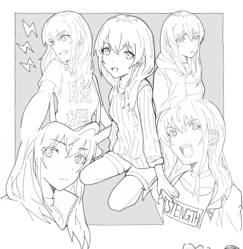 1girl, blush, choker, clenched_teeth, closed_mouth, crying, crying_with_eyes_open, earrings