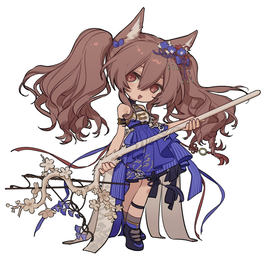 1girl, :d, ambience_synesthesia, angelina_(ambience_synesthesia_2025)_(arknights), angelina_(arknights), animal_ears, arknights, arm_strap