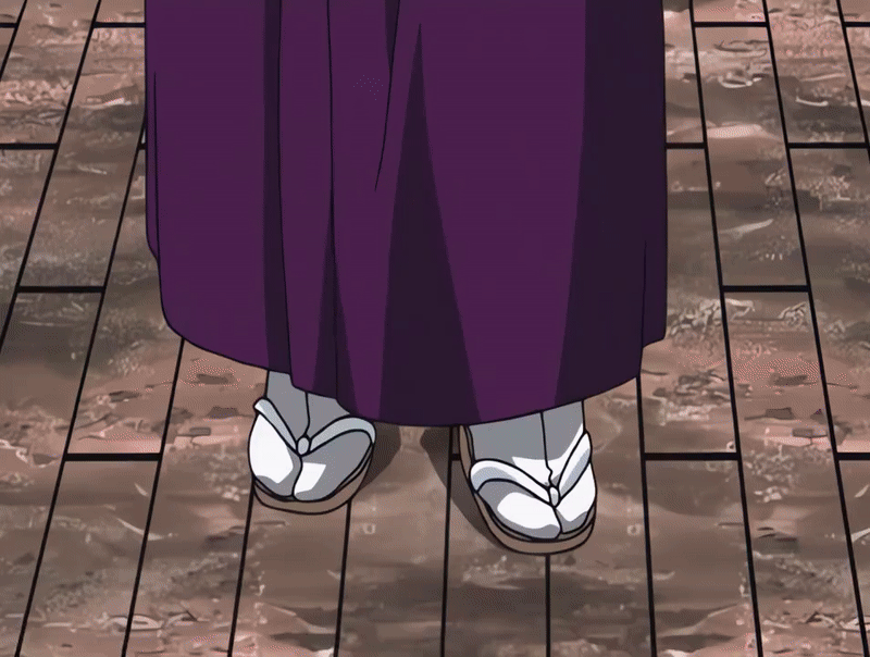 1girl, 2004, animated, animated_gif, anime_screenshot, beads, bible_black, bible_black_new_testament, breasts, large_breasts, mature_female, monk, purple_eyes, religious, robe, sakura_tree, sandals, shin_bible_black, smile, tagme, takashiro_hiroko, tree, veil