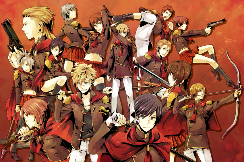 6+boys, 6+girls, ace_(fft-0), cater_(fft-0), cinque_(fft-0), deuce_(fft-0), eight_(fft-0), final_fantasy, final_fantasy_type-0, jack_(fft-0), king_(fft-0), machina_kunagiri, multiple_boys, multiple_girls, nine_(fft-0), queen_(fft-0), rem_tokimiya, seven_(fft-0), sice_(fft-0), siempre, trey_(fft-0), weapon