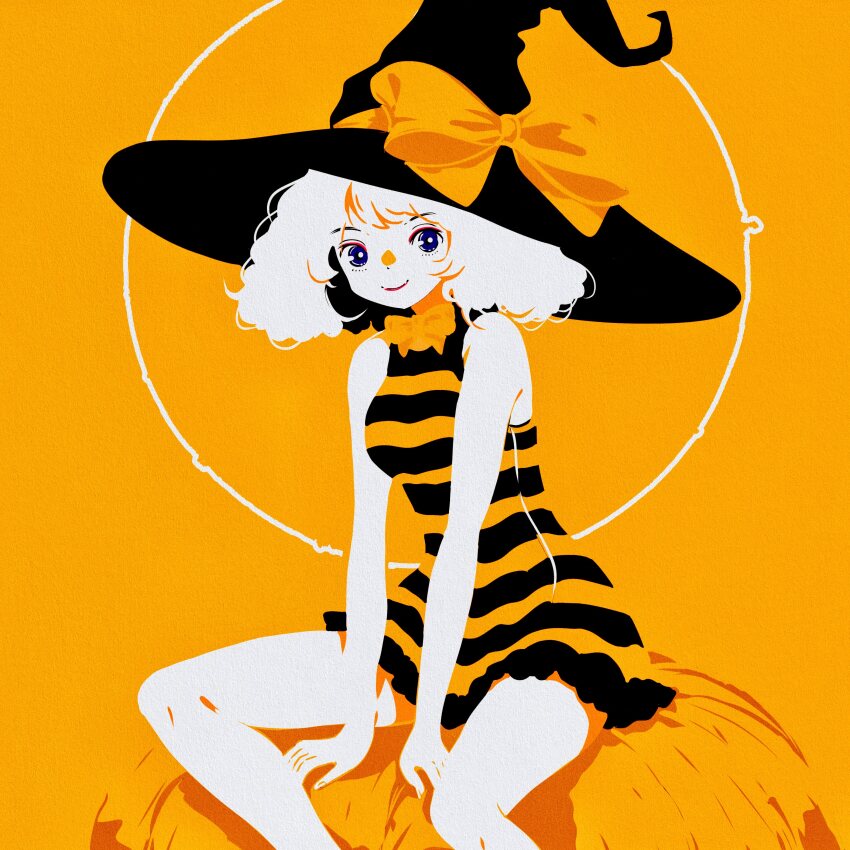 1girl, absurdres, bow, bowtie, commentary, curly_hair, dress, firework_japan