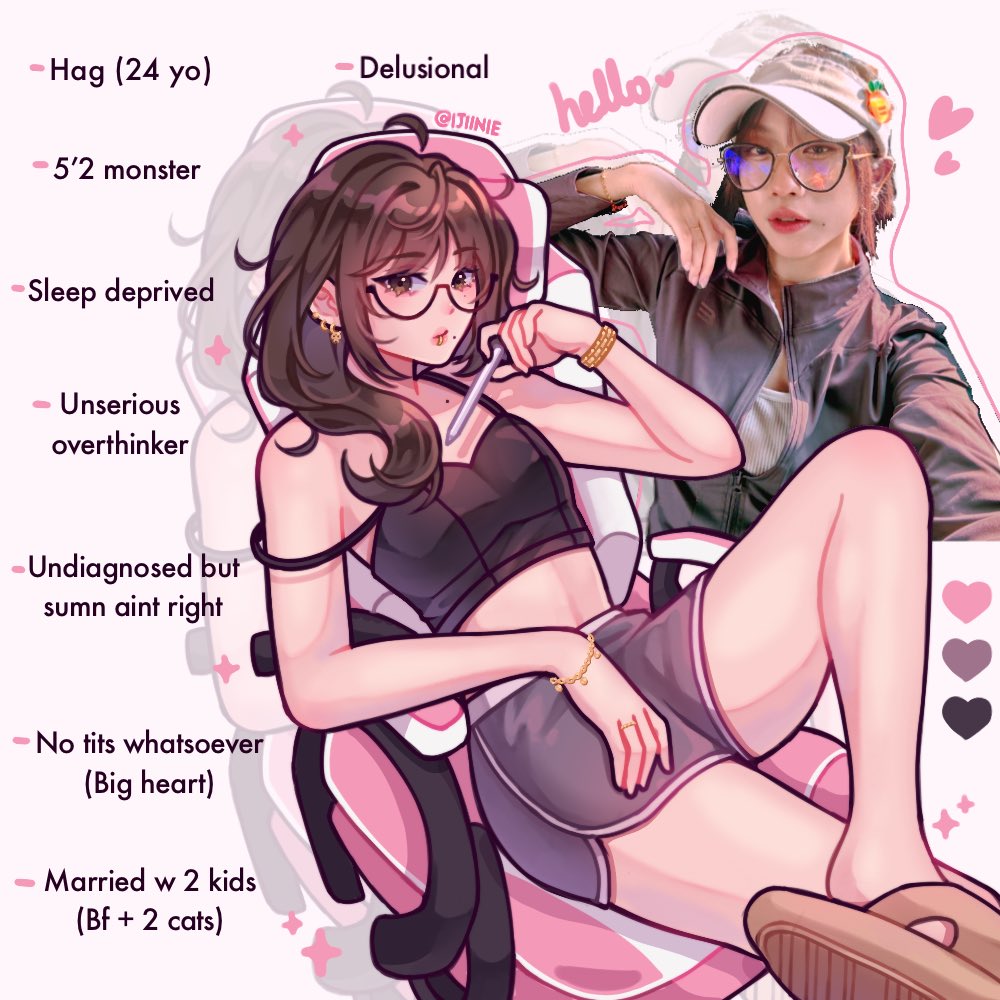 1girl, ahoge, bare_arms, bare_legs, bare_shoulders, black-framed_eyewear, black_camisole, bracelet