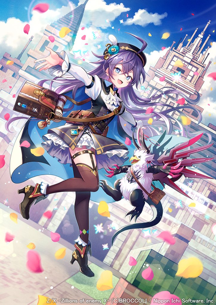 >_<, 1girl, ahoge, bag, balloon, bird, black_hat, black_shoes