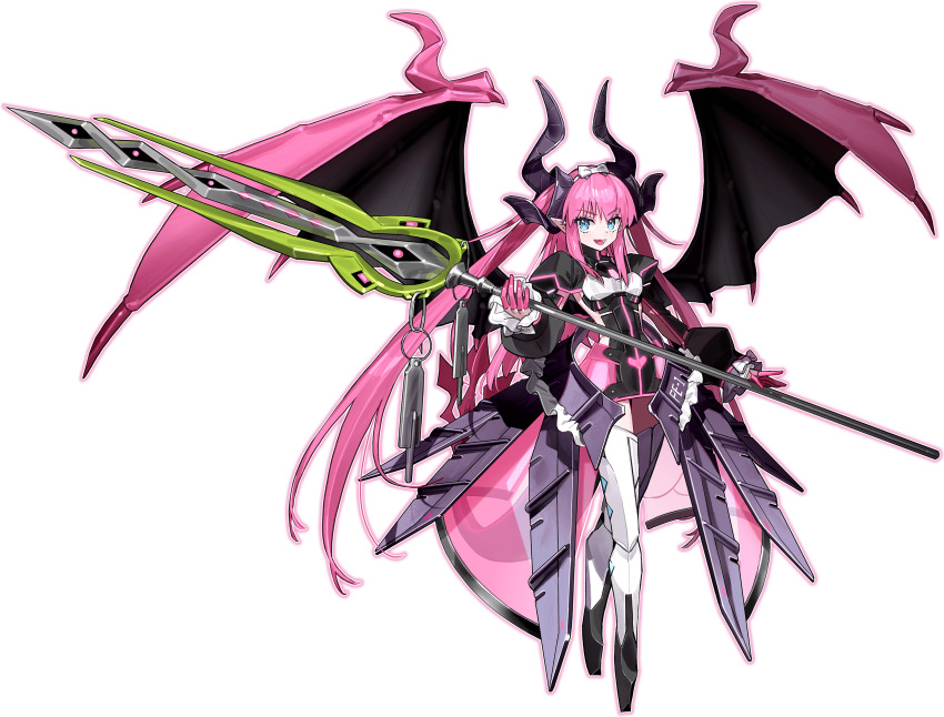 1girl, armor, black_dress, blue_eyes, boots, bow_hairband, breastplate, clothing_cutout