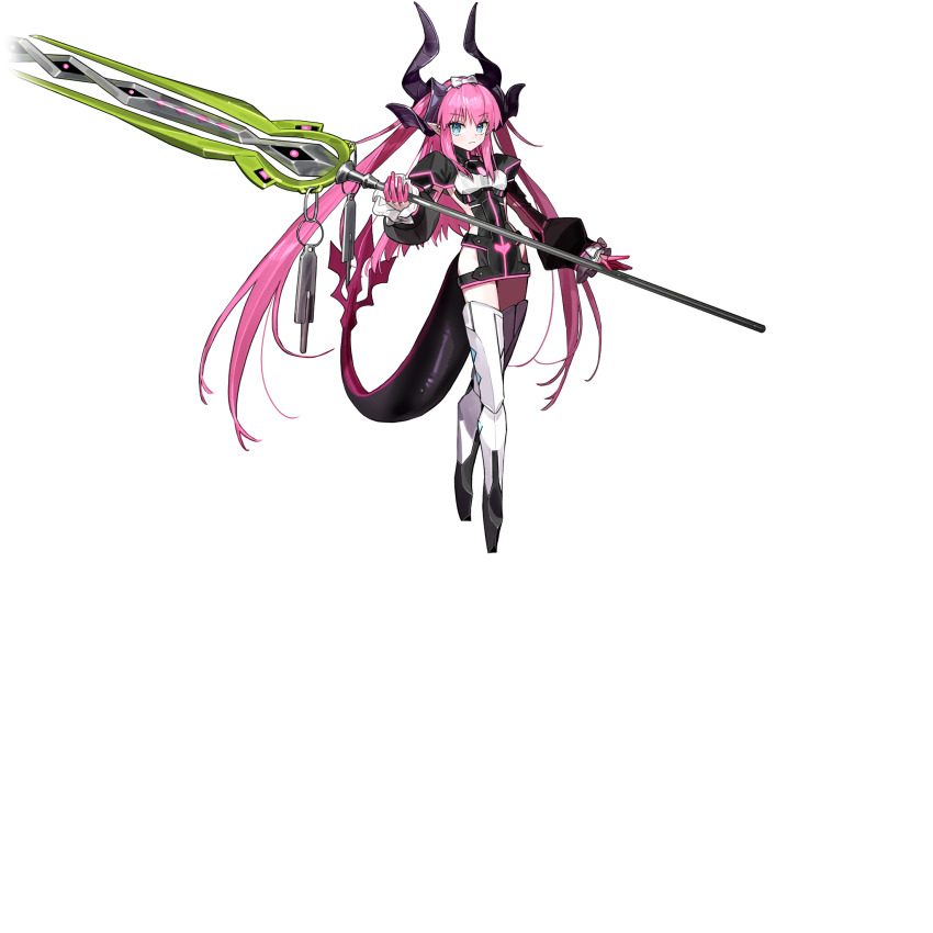 1girl, armor, black_dress, blue_eyes, boots, bow_hairband, breastplate, clothing_cutout