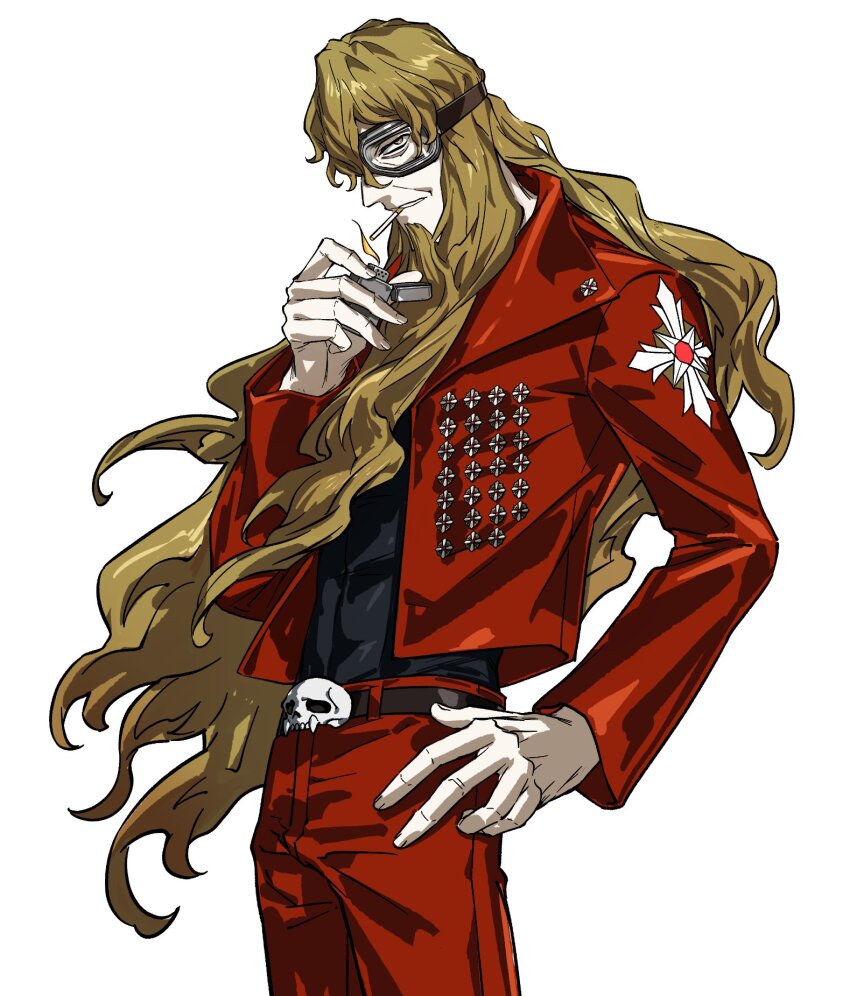 1boy, ace_attorney, ace_attorney_investigations, ace_attorney_investigations_2:_prosecutor's_gambit, belt, belt_buckle, black_shirt, bonetrap