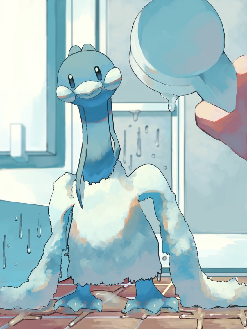 1other, altaria, animal_focus, bathtub, beak, bird, closed_mouth, feathers