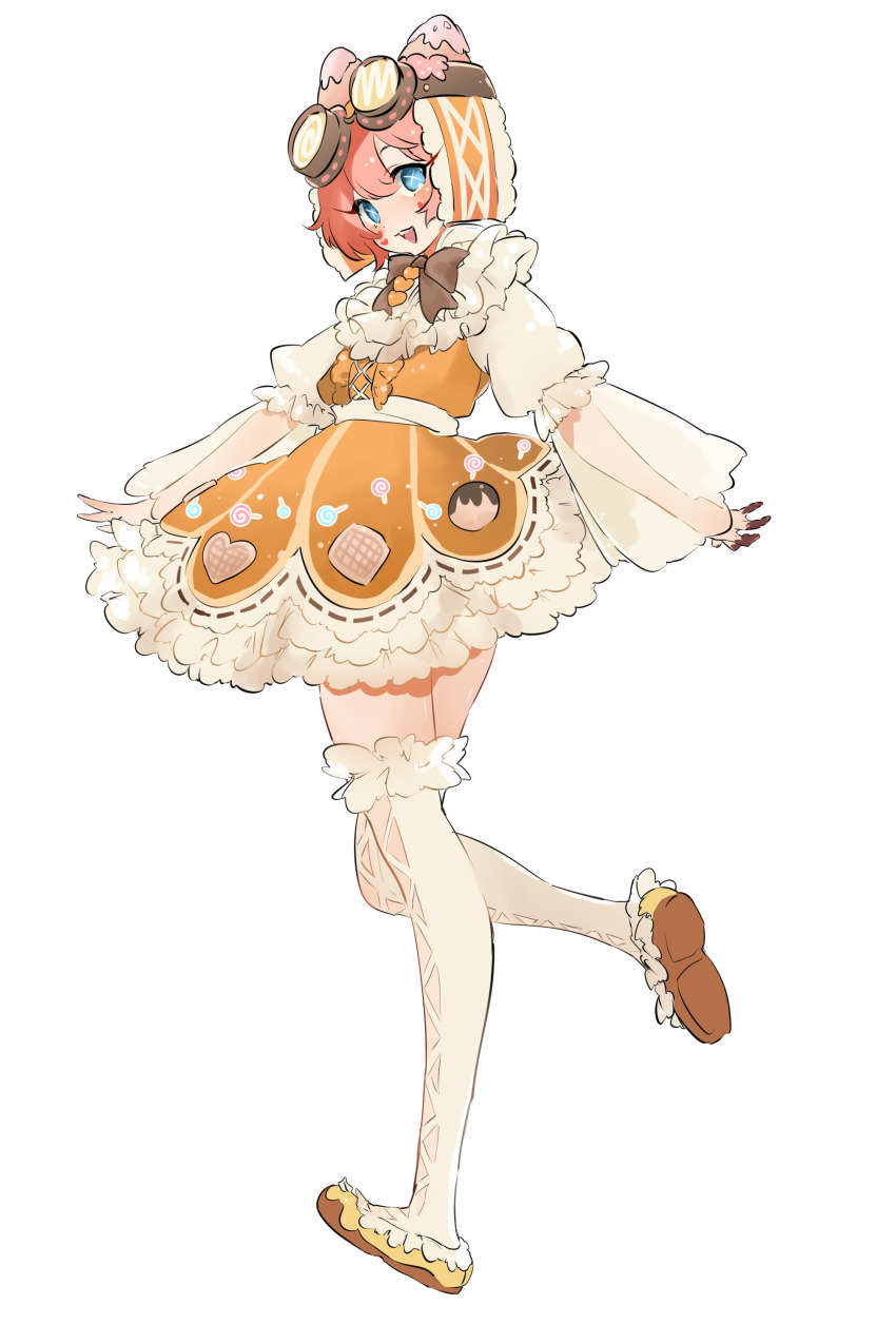 1girl, absurdres, animal_ear_hairband, animal_ears, blue_eyes, bow, bowtie, brown_bow