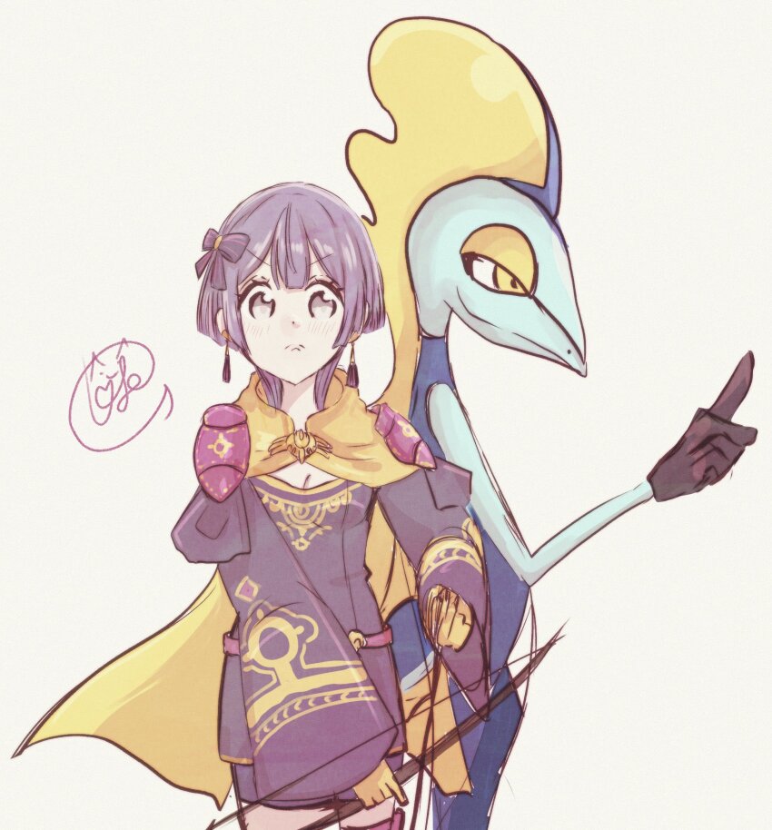 1girl, armor, arrow_(projectile), bernadetta_von_varley, bernadetta_von_varley_(timeskip), blush, bow, bow_(weapon)