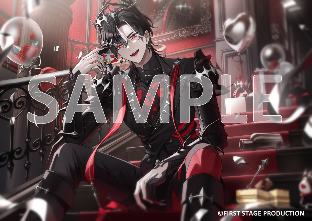 1boy, :d, armor, asymmetrical_clothes, black_armor, black_boots, black_hair, black_jacket