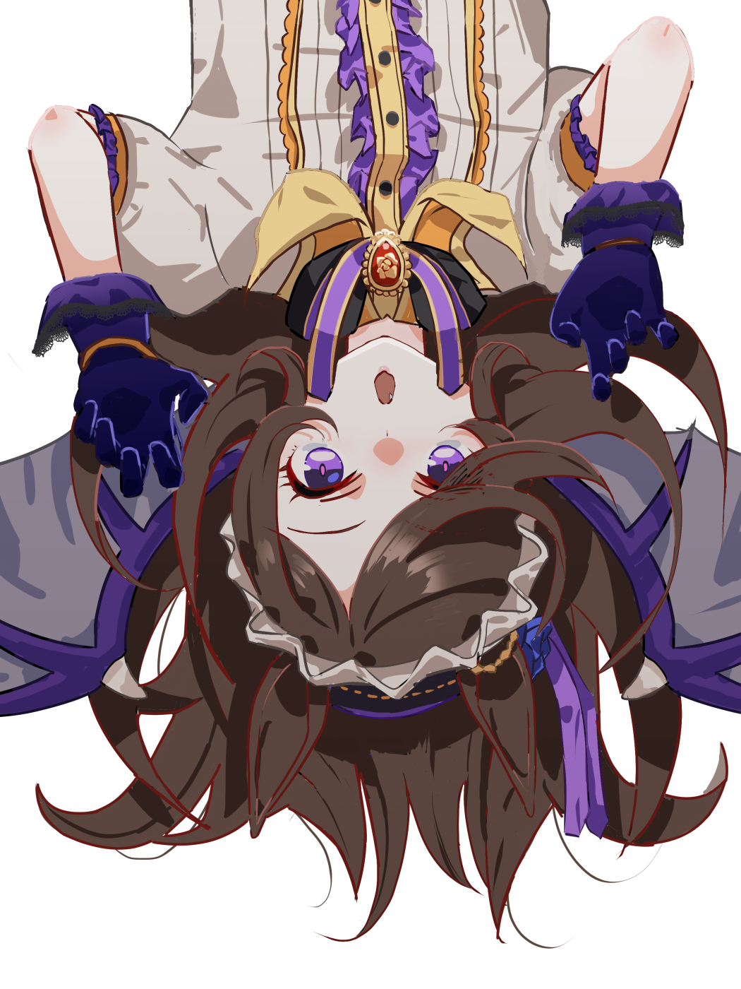 1girl, :o, animal_ears, bat_wings, breasts, brown_hair, claw_pose, fang