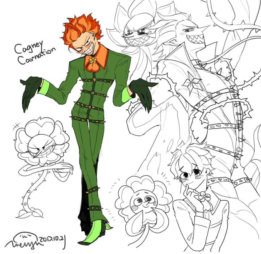 2017, 2boys, :d, absurdres, amy7996659, ankle_boots, artist_name, black_eyes