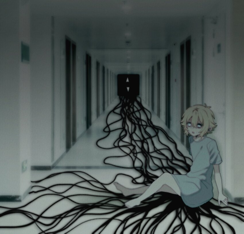 1boy, absurdres, antenna_hair, arm_support, bandaid, bandaid_on_cheek, bandaid_on_face, bandaid_on_nose