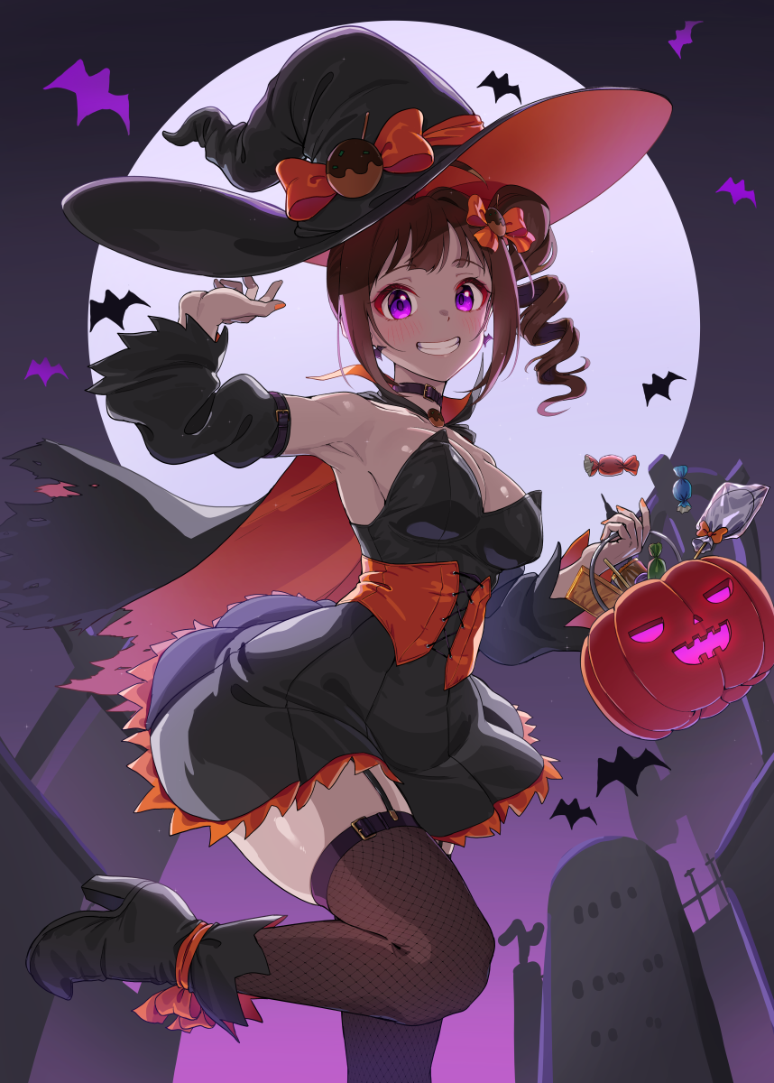 1girl, armpits, bare_shoulders, black_choker, black_dress, black_thighhighs, boots, breasts