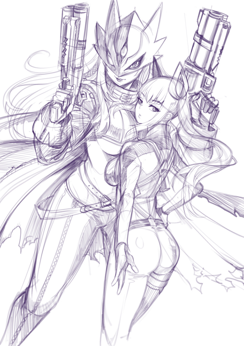 beelstarmon, belt, black_coat, black_gloves, black_mask, black_pants, blonde_hair, blue_mask