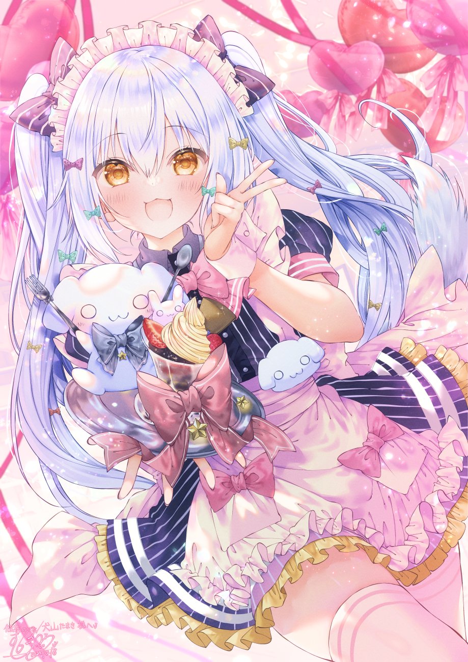 1boy, apron, black_dress, blue_hair, bow, bowtie, crossdressing, crossdressing_(mtf)