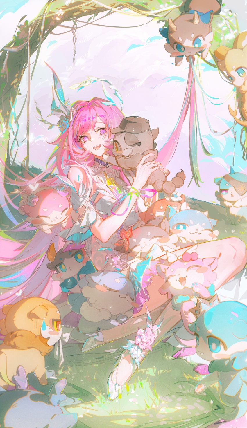 1girl, absurdres, aoma_(xuanzexuexi), blue_eyes, breasts, cerydra_(dux_beast)_(honkai:_star_rail), cerydra_(honkai:_star_rail), chimera_(honkai:_star_rail)