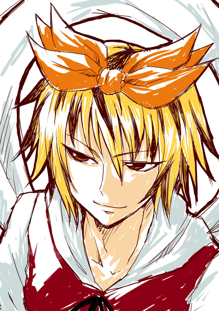 1girl, azuharu, azumi_haruhito, bad_id, bad_pixiv_id, blonde_hair, brown_eyes, female_focus