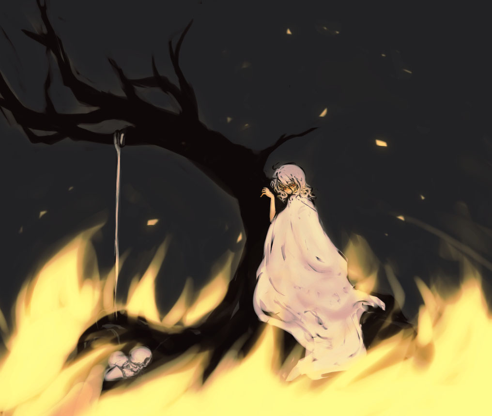atlus, cruithne, dress, fire, izanami_(persona), persona, persona_4, red_eyes