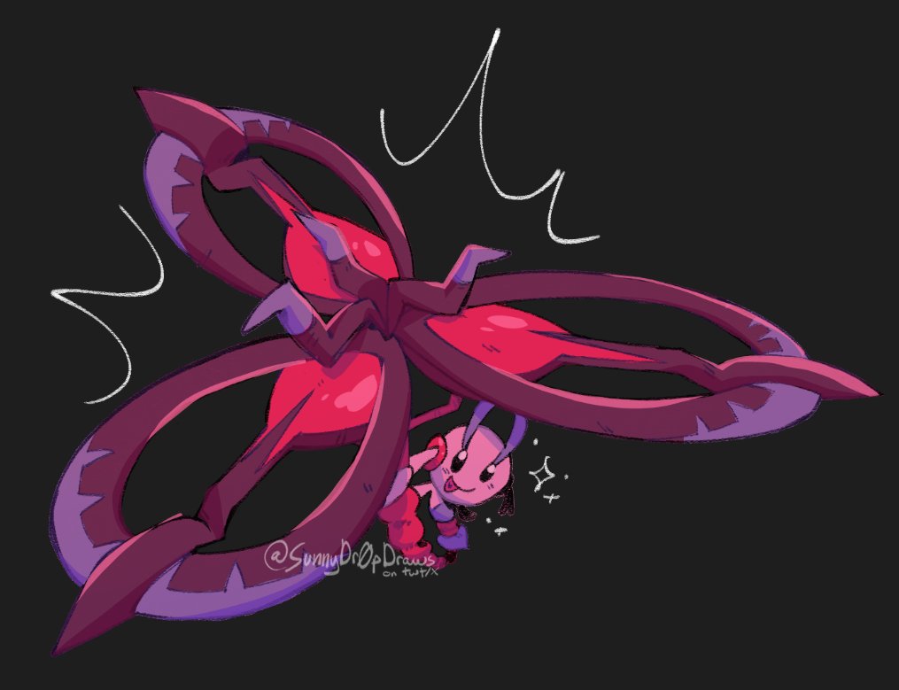 black_eyes, closed_mouth, floette, floette_(eternal), flower, full_body, gen_6_pokemon, holding