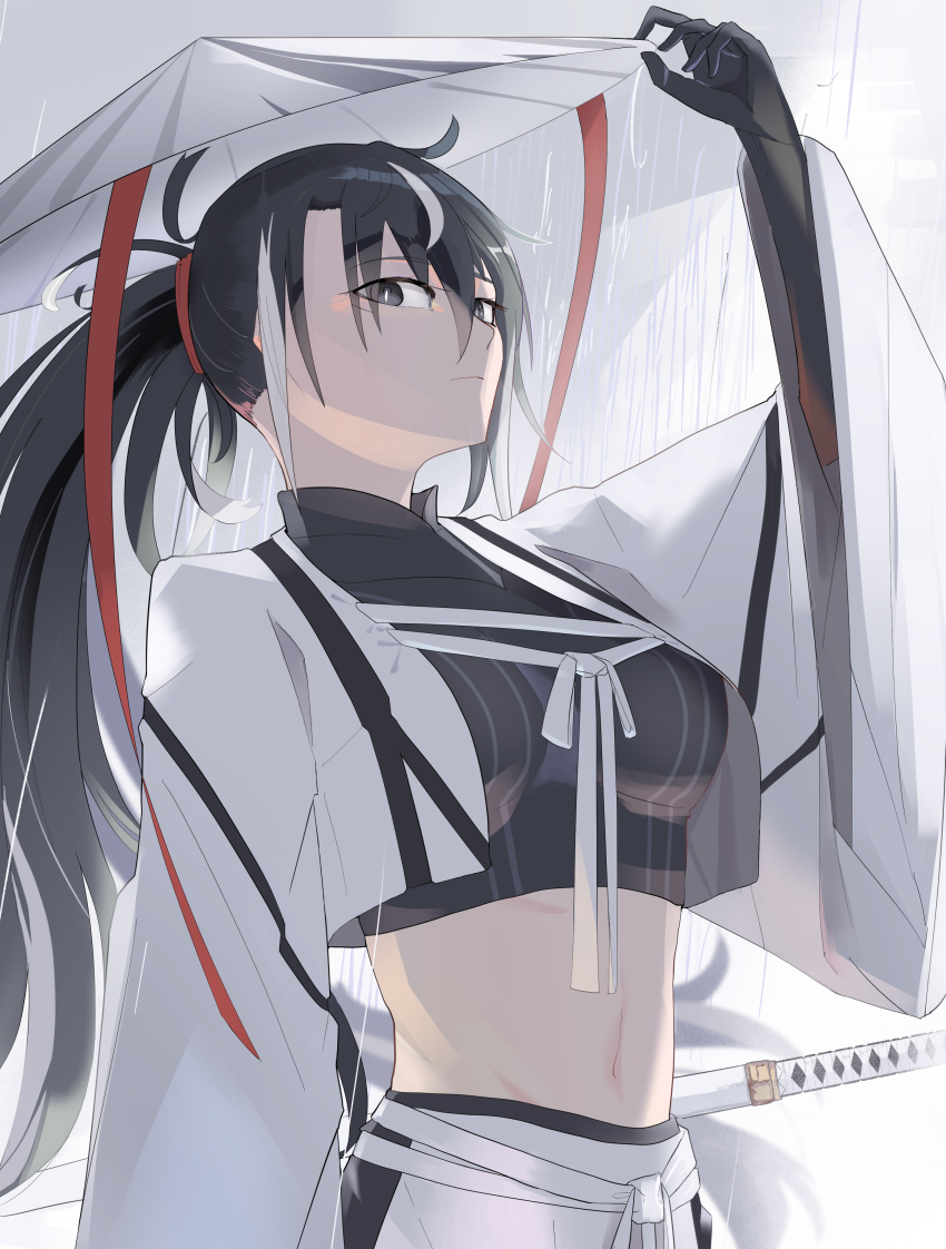 1girl, absurdres, black_eyes, black_hair, breasts, expressionless, fate/grand_order, fate_(series)