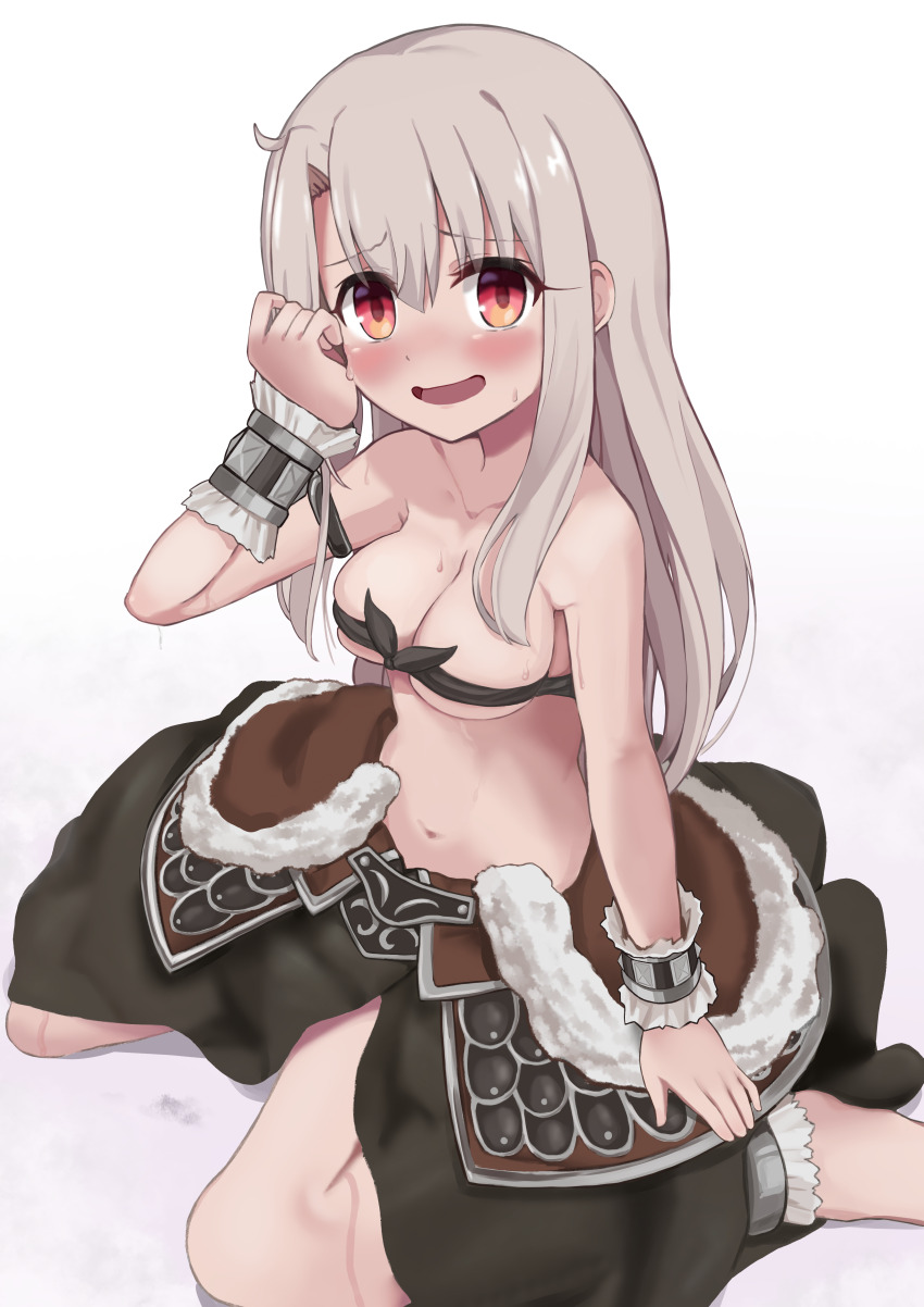 1girl, absurdres, bandeau, bare_shoulders, blush, breasts, cleavage, cosplay