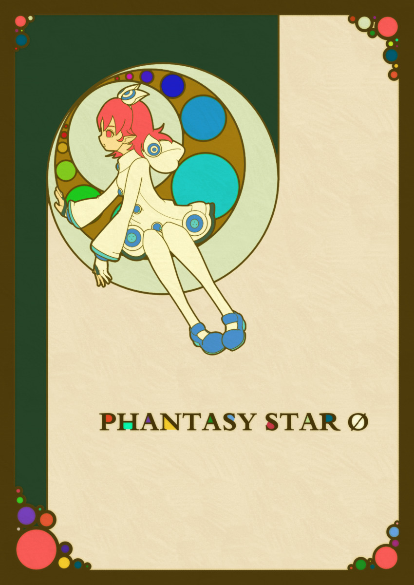 1girl, art_nouveau, blue_shoes, bow, copyright_name, dress, full_body, highres