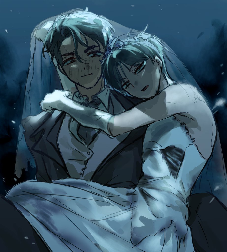 2boys, alien_stage, black_eyes, black_hair, black_jacket, blush, carrying, carrying_person