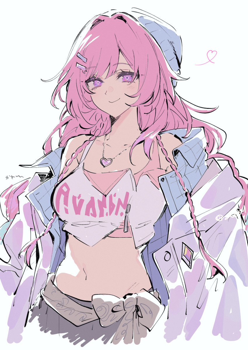 1girl, camisole, cyrene_(honkai:_star_rail), cyrene_(nylon_japan)_(honkai:_star_rail), cyrene_(demiurge)_(honkai:_star_rail), diamond-shaped_pupils, diamond_(shape), heart