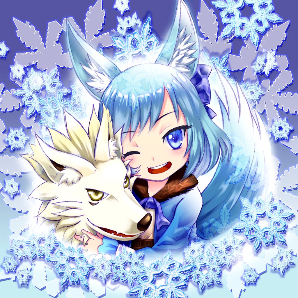 1girl, animal, animal_ears, animal_hug, belt, blue_eyes, blue_hair, blue_jacket