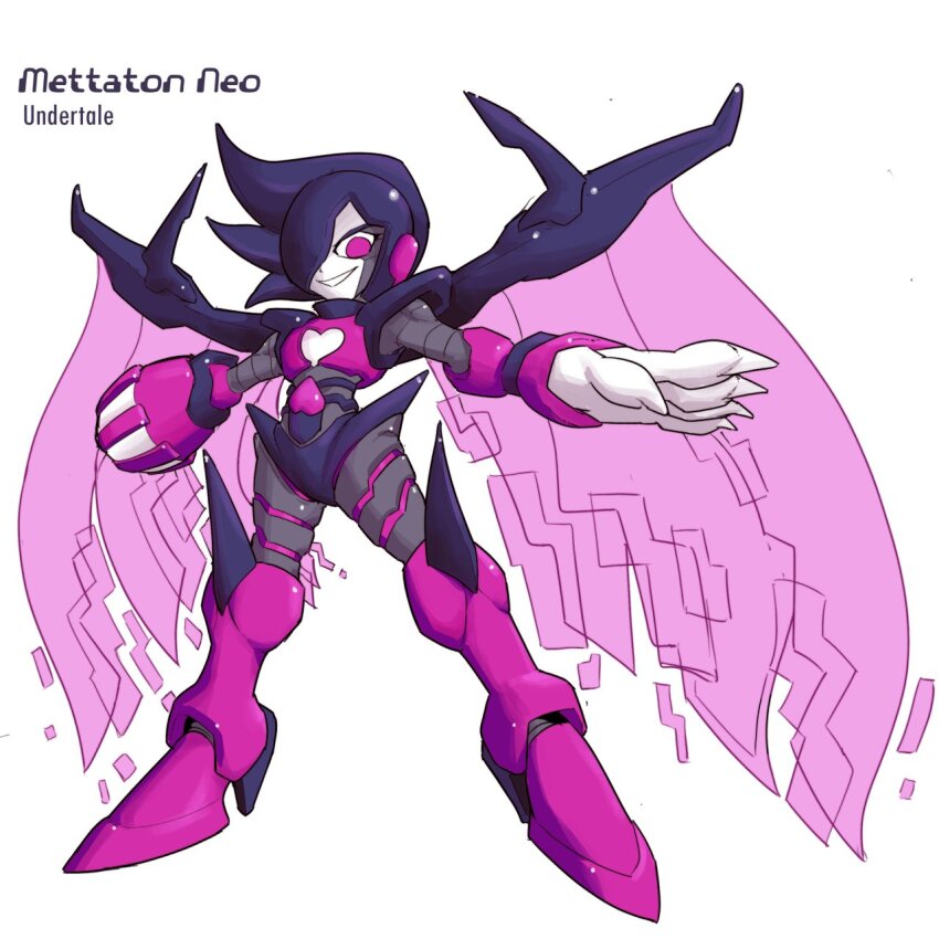 1boy, 2000s_(style), androgynous, android, arm_cannon, black_hair, boots, character_name