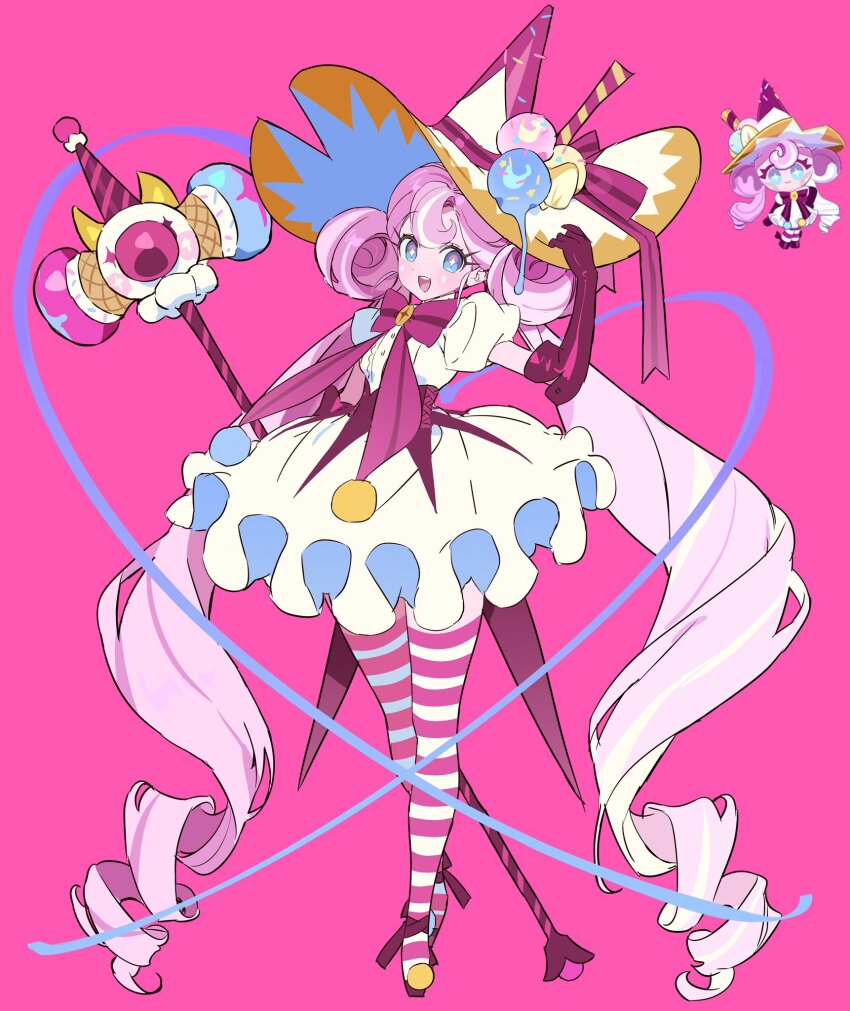 1girl, :d, absurdly_long_hair, bad_id, bad_twitter_id, blue_eyes, bow, colored_skin