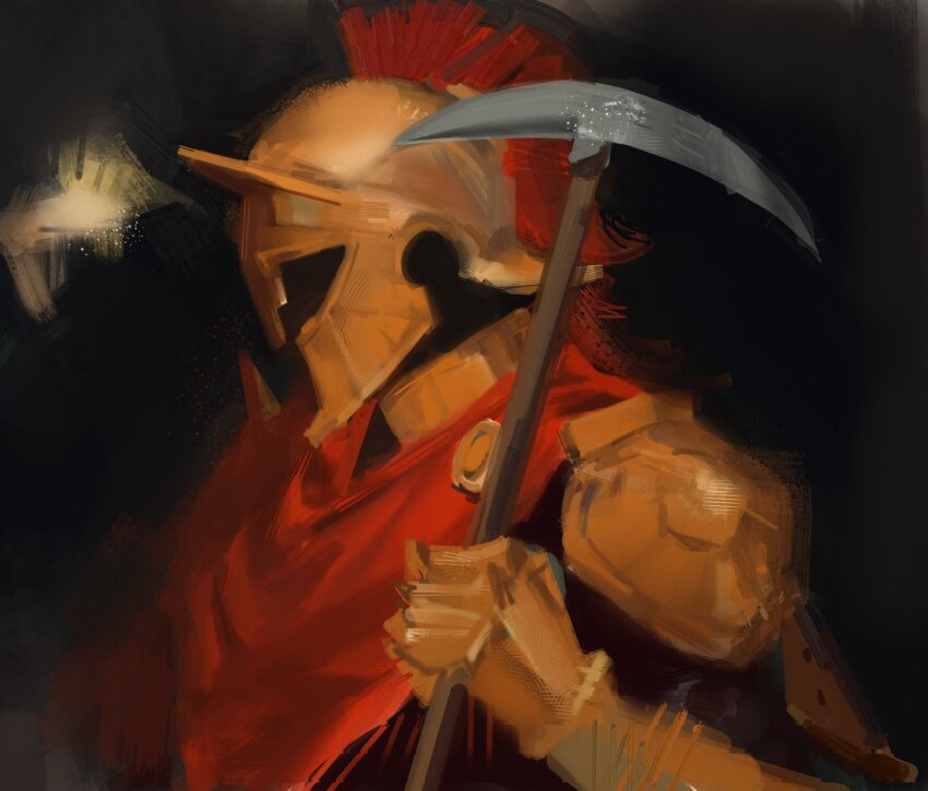 1other, armor, cape, commentary, d3rlord3, endisnio, english_commentary, facing_to_the_side