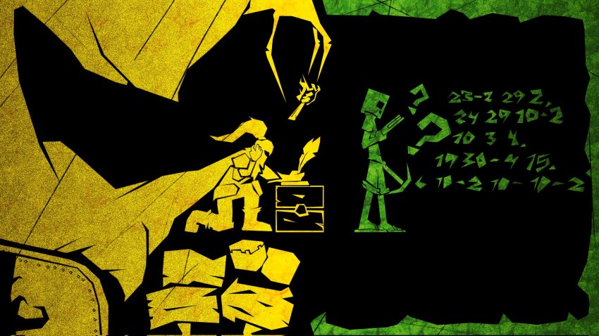 3others, ?, abstract, abyssalthemr, armor, averythemayo, black_background, block_head