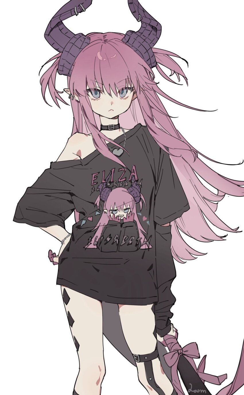 1girl, :<, arm_at_side, arm_warmers, baseball_bat, belt_collar, black_arm_warmers, black_collar