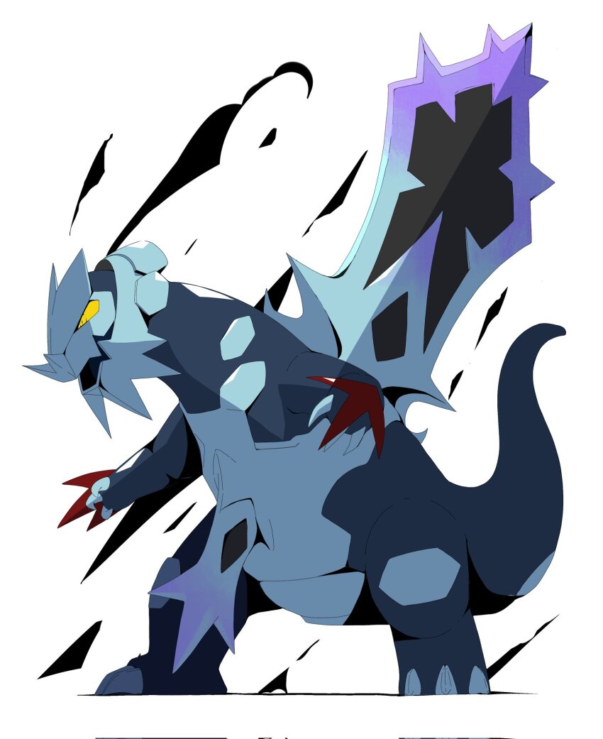 baxcalibur, blue_claws, blue_skin, claws, colored_sclera, colored_skin, dragon, fangs